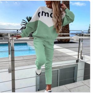 Cotton tracksuit in yellow and white,in banded cuffs,4502
